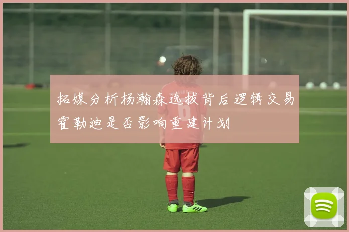 拓媒分析杨瀚森选拔背后逻辑交易霍勒迪是否影响重建计划